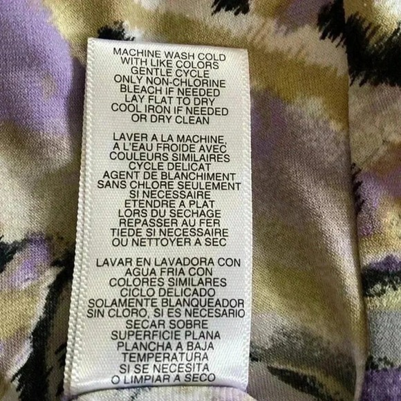 MICHAEL Michael KORS P/S PURPLE BLACK PA DESIGNS & POCKETS ON EACH SIDE - Picture 5 of 6